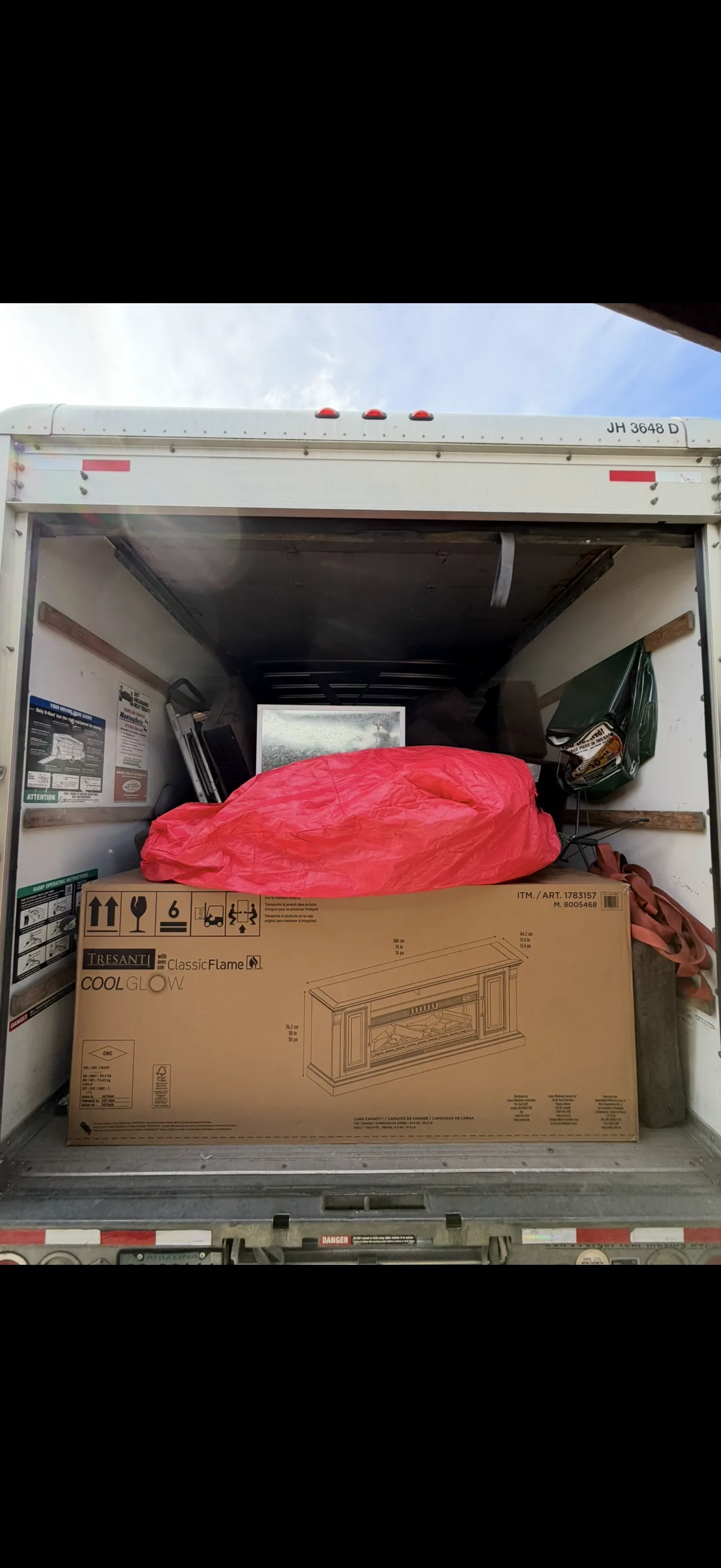 Furniture wrapped and protected for transport